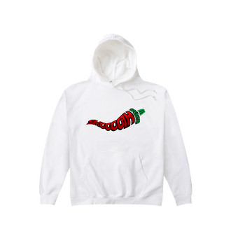 Arctic White Smooth Operator - Chilli White Hoodie