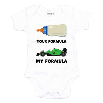 Your Formula, My Formula Baby Grow - Green