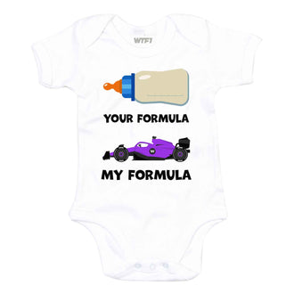 Your Formula, My Formula Baby Grow - Purple