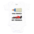 Your Formula, My Formula Baby Grow - Red