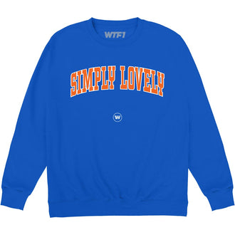 Simply Lovely! Blue Varsity Sweatshirt