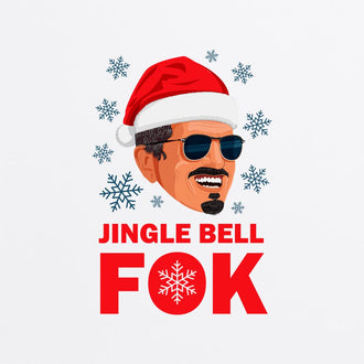 Jingle Bell Fok White Hoodie