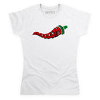 Smooth Operator - Chilli White Fitted T Shirt